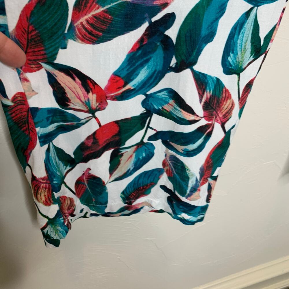 Onia Mila Floral Resortwear Pants Swim Beach Cruise Sz Medium Tropical - Picture 7 of 8